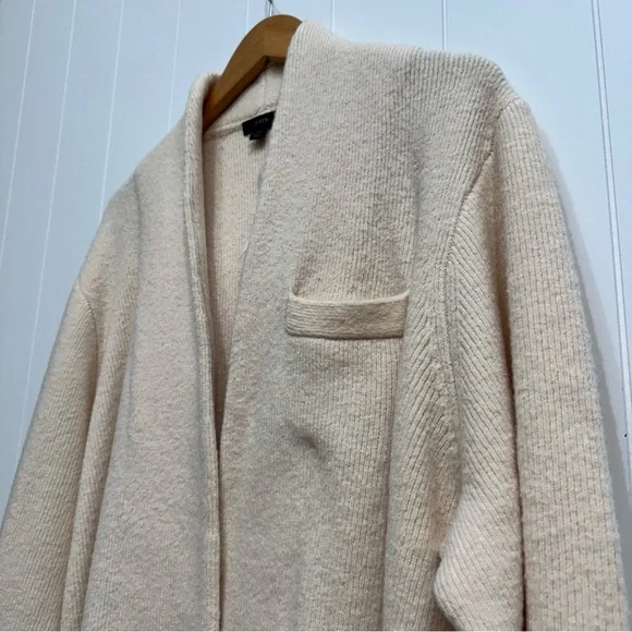 J Crew Cocoon Sweater Blazer Cardigan Merino Wool Alpaca Blend Size 2X Ivory NWT - Picture 4 of 16